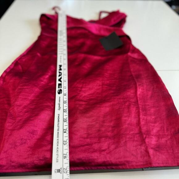 Lulus Dress Satin Mini Slip Dress Sleeveless Red New Size XS - Picture 8 of 8